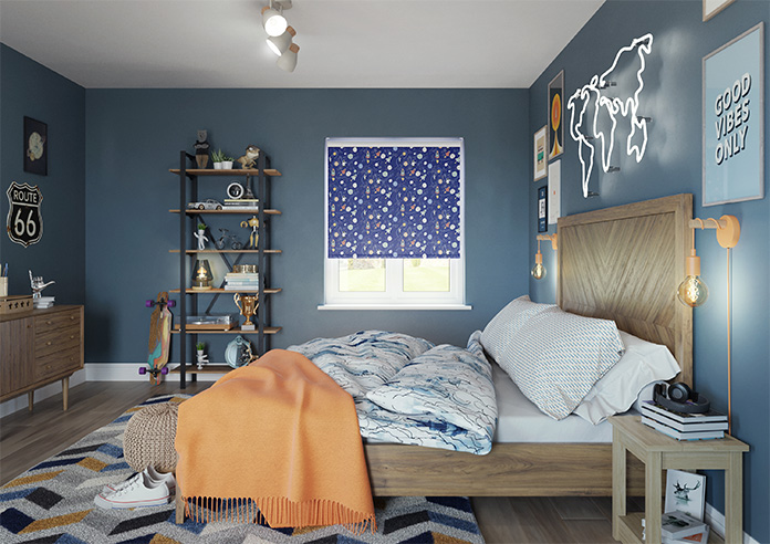 Outer Space, Celestial Blue - Roller Blind - Image 8